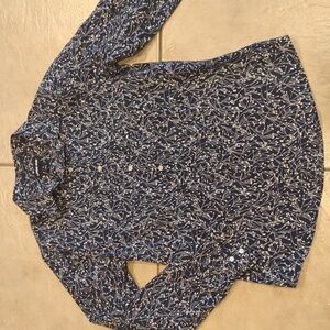 Lands' End Supima Cotton Button Down Shirt Size 6